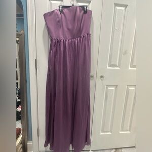 White by Vera Wang Purple Maxi Dress